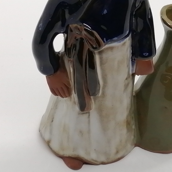 VTG Japanese Girl Figurine with Bud Vase - Picture 11 of 13
